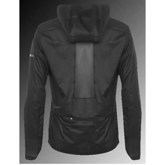 Nike Tech Black Packable Reflective Running Jacket CT2381 Mens Large NEW!!! - Picture 6 of 12